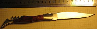 Раскладной нож со штопором, фирма "Пират", Тамбов